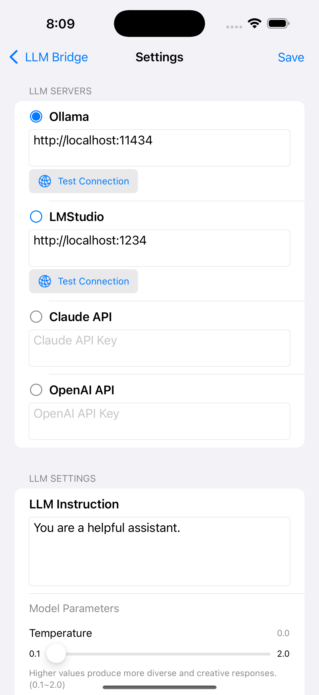 iOS Screen 1