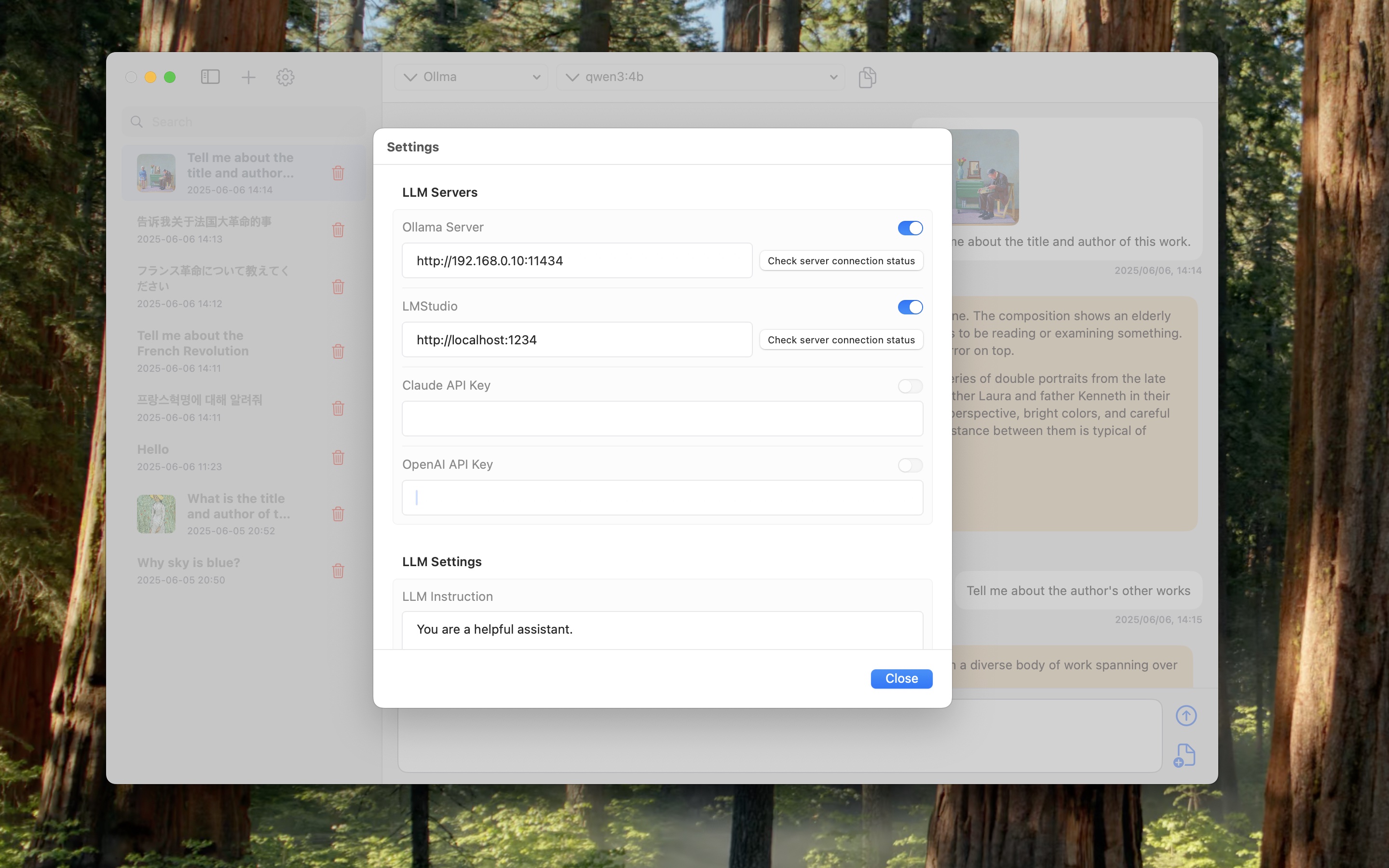 macOS Settings Screen